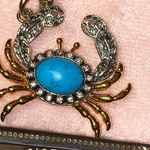 New JUICY COUTURE BLUE STONE CRAB CHARM